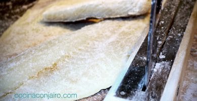 como desalar bacalao paso a paso. Trucos y consejos